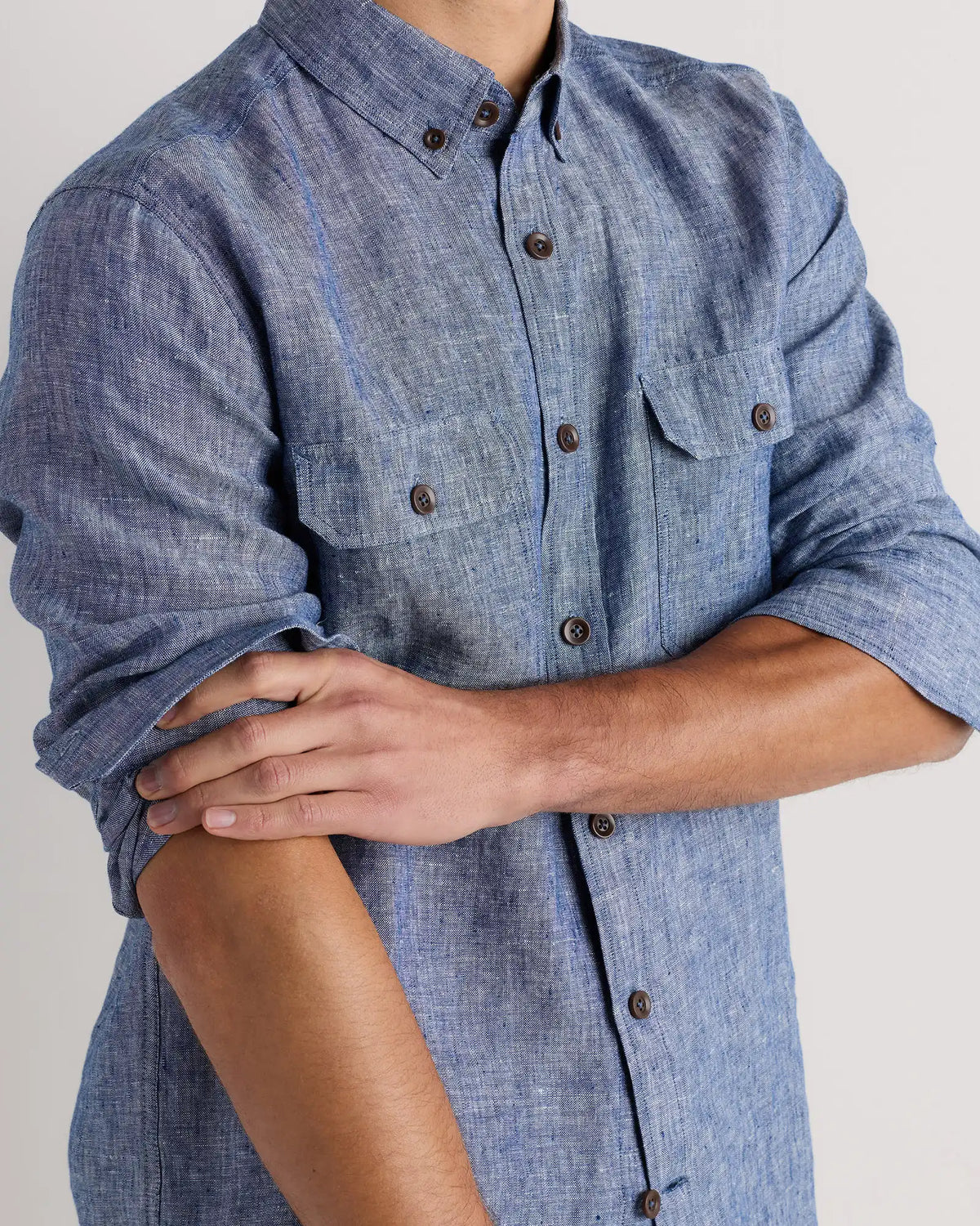100% European Linen Utility Shirt