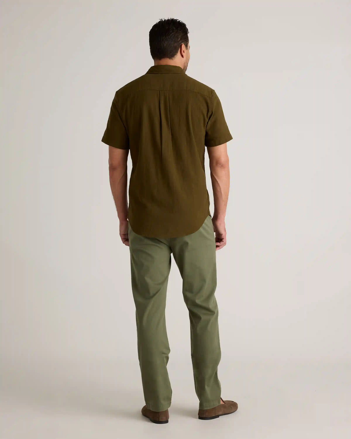 Organic Cotton Stretch Selvage Short Sleeve Shirt