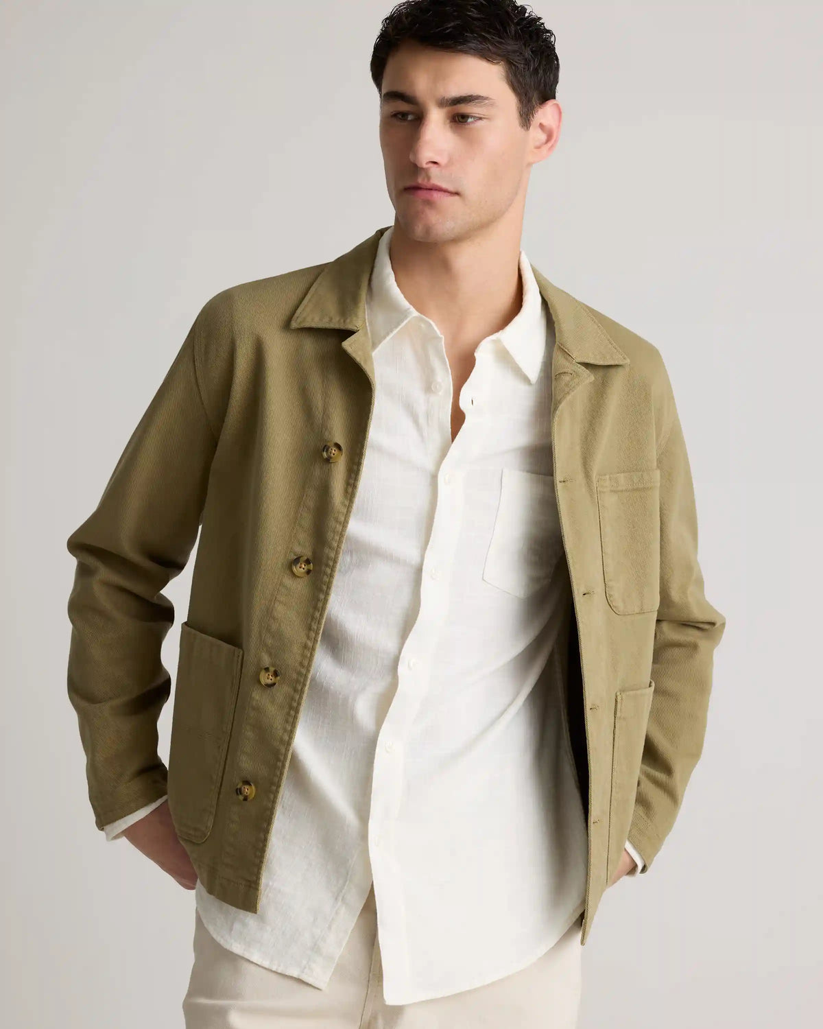 Organic Cotton Stretch Selvage Shirt
