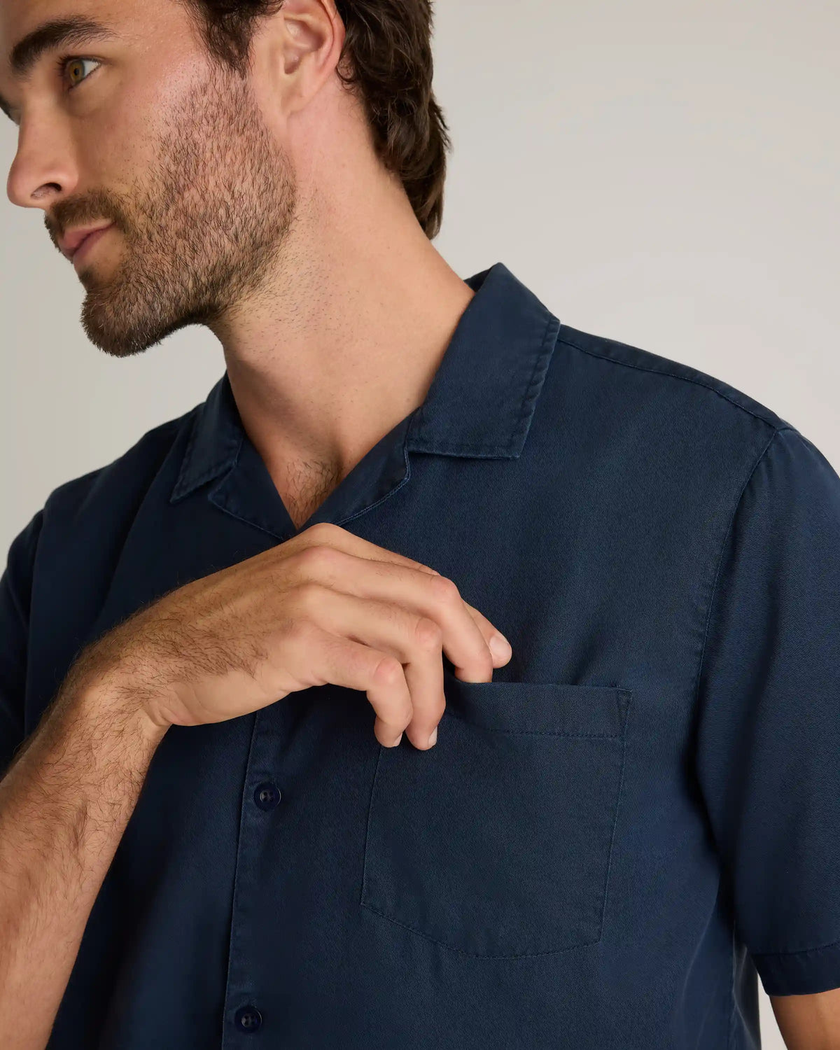 Vintage Wash Tencel Camp Shirt