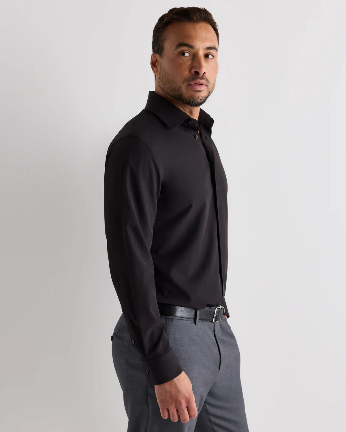 Performance Stretch Wrinkle-Free Slim Dress Shirt