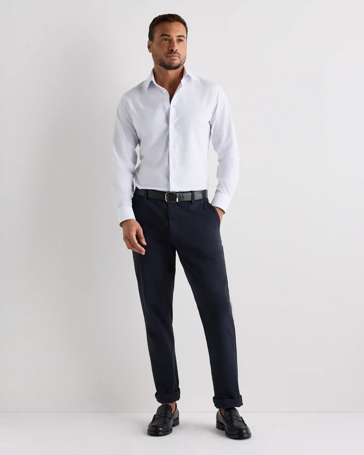 Performance Stretch Wrinkle-Free Slim Dress Shirt