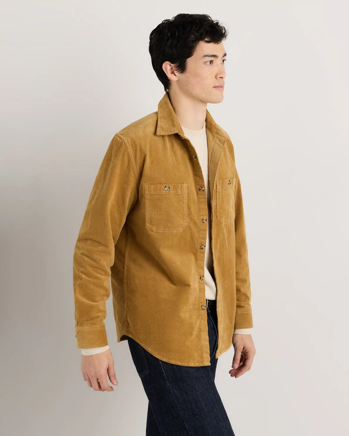 Organic Stretch Corduroy Utility Shirt