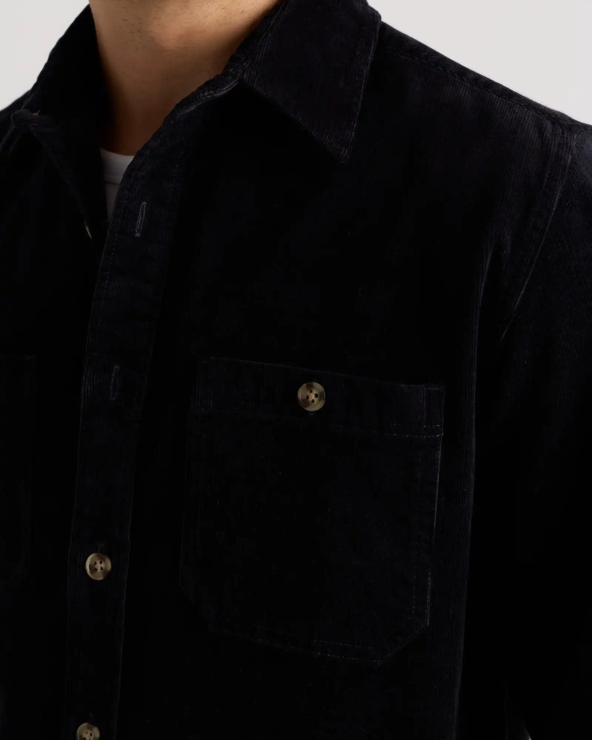 Organic Stretch Corduroy Utility Shirt