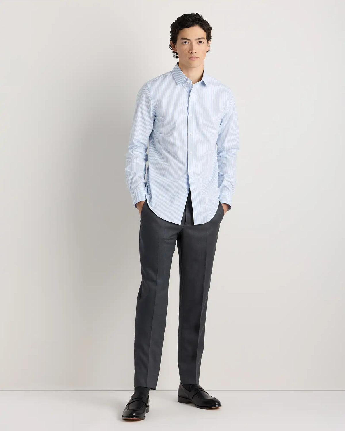 Organic Cotton Stretch Poplin Dress Shirt