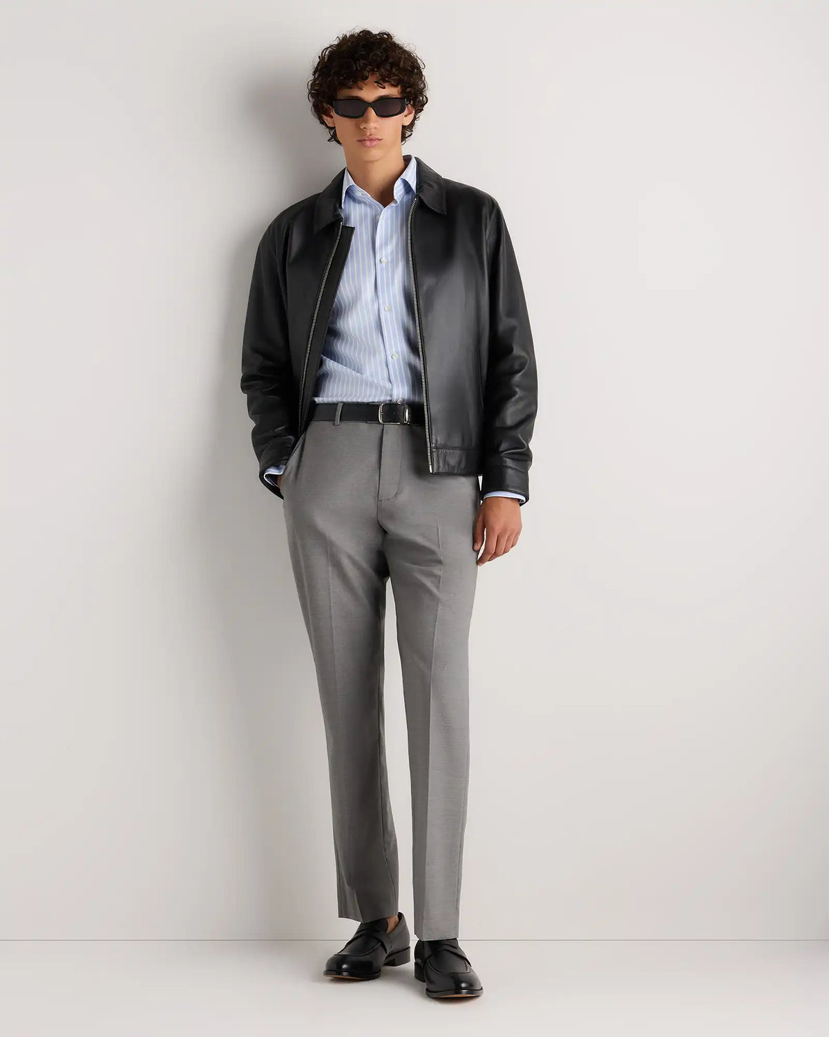 Supima Cotton Herringbone Dress Shirt