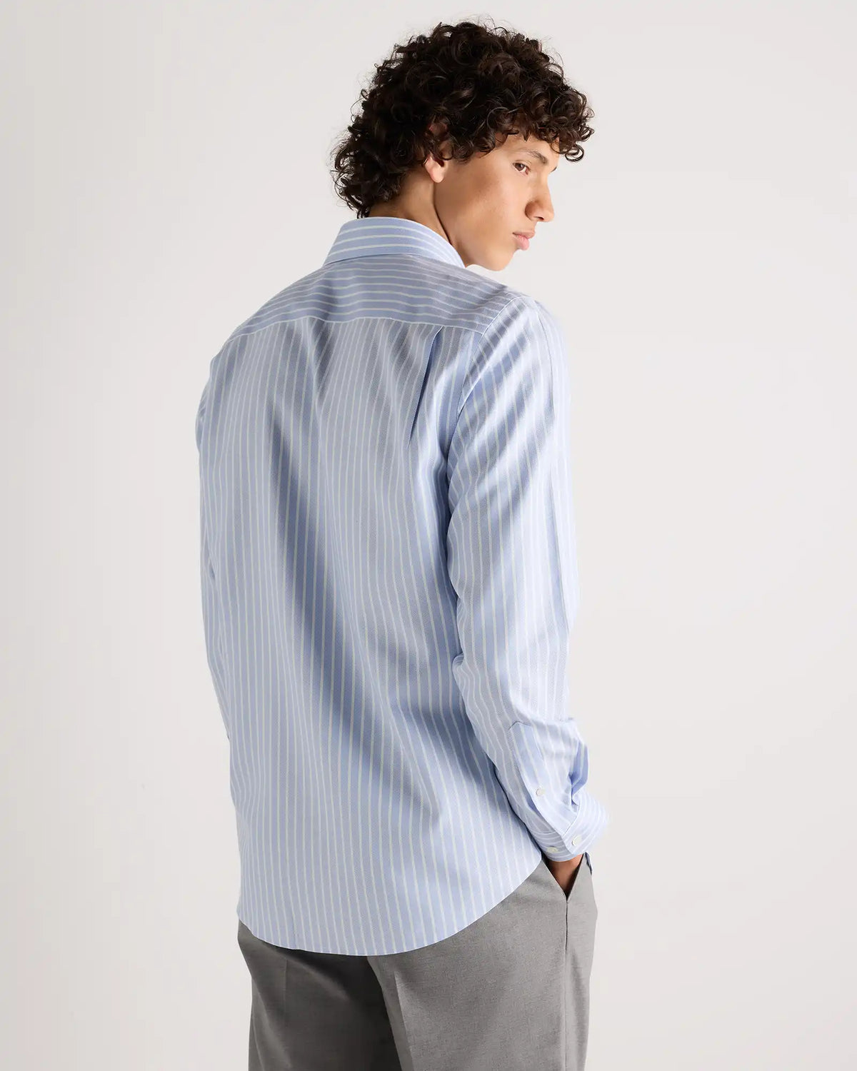 Supima Cotton Herringbone Dress Shirt