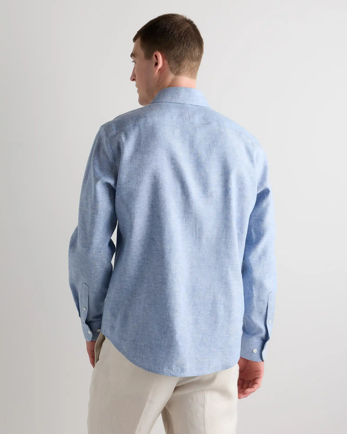 100% European Linen Wrinkle-Resistant Dress Shirt