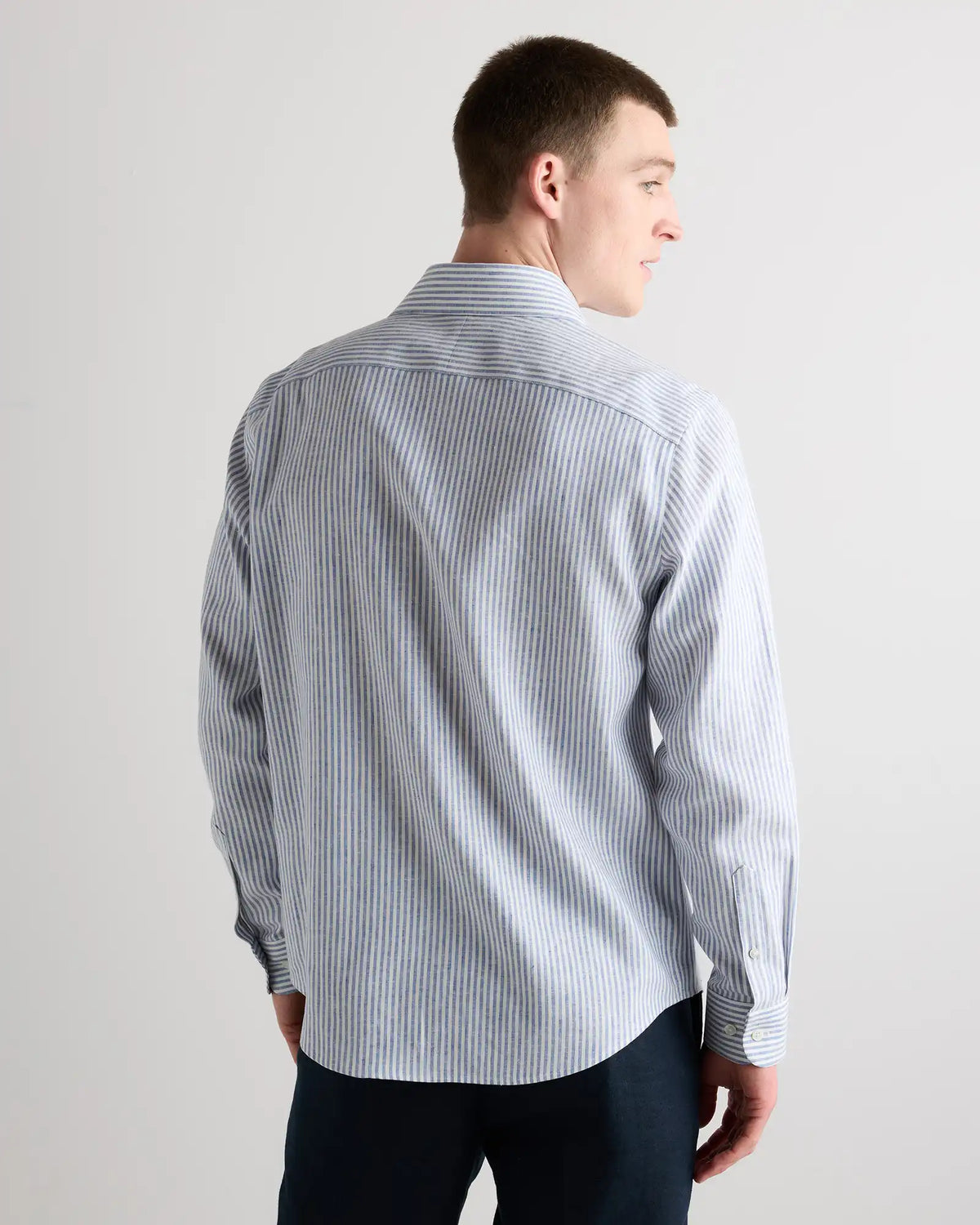 100% European Linen Wrinkle-Resistant Dress Shirt