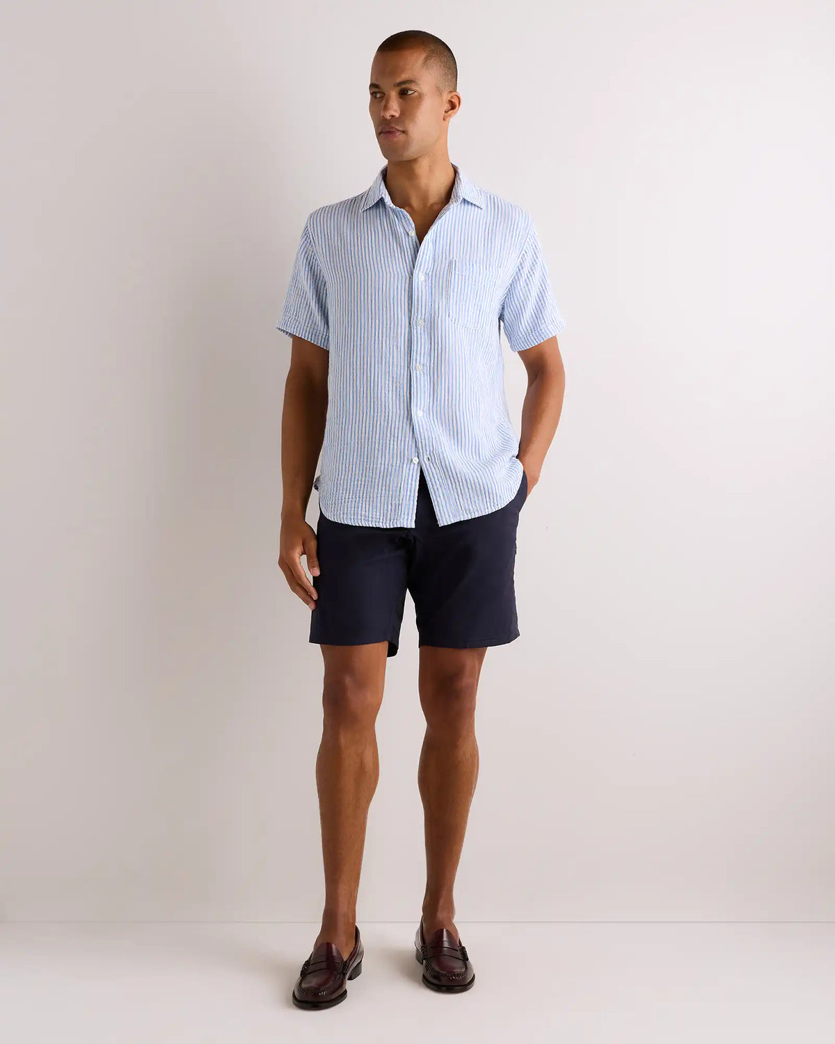 100% Organic Cotton Gauze Short Sleeve Shirt