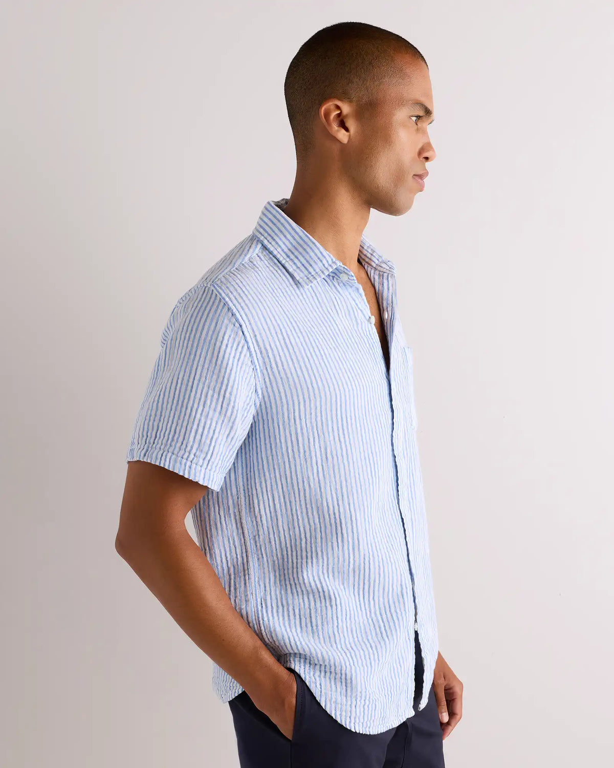 100% Organic Cotton Gauze Short Sleeve Shirt