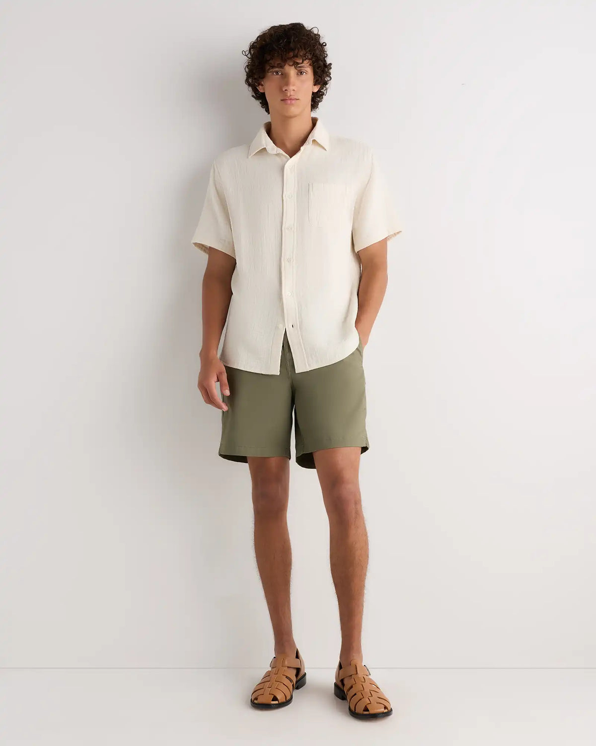 100% Organic Cotton Gauze Short Sleeve Shirt