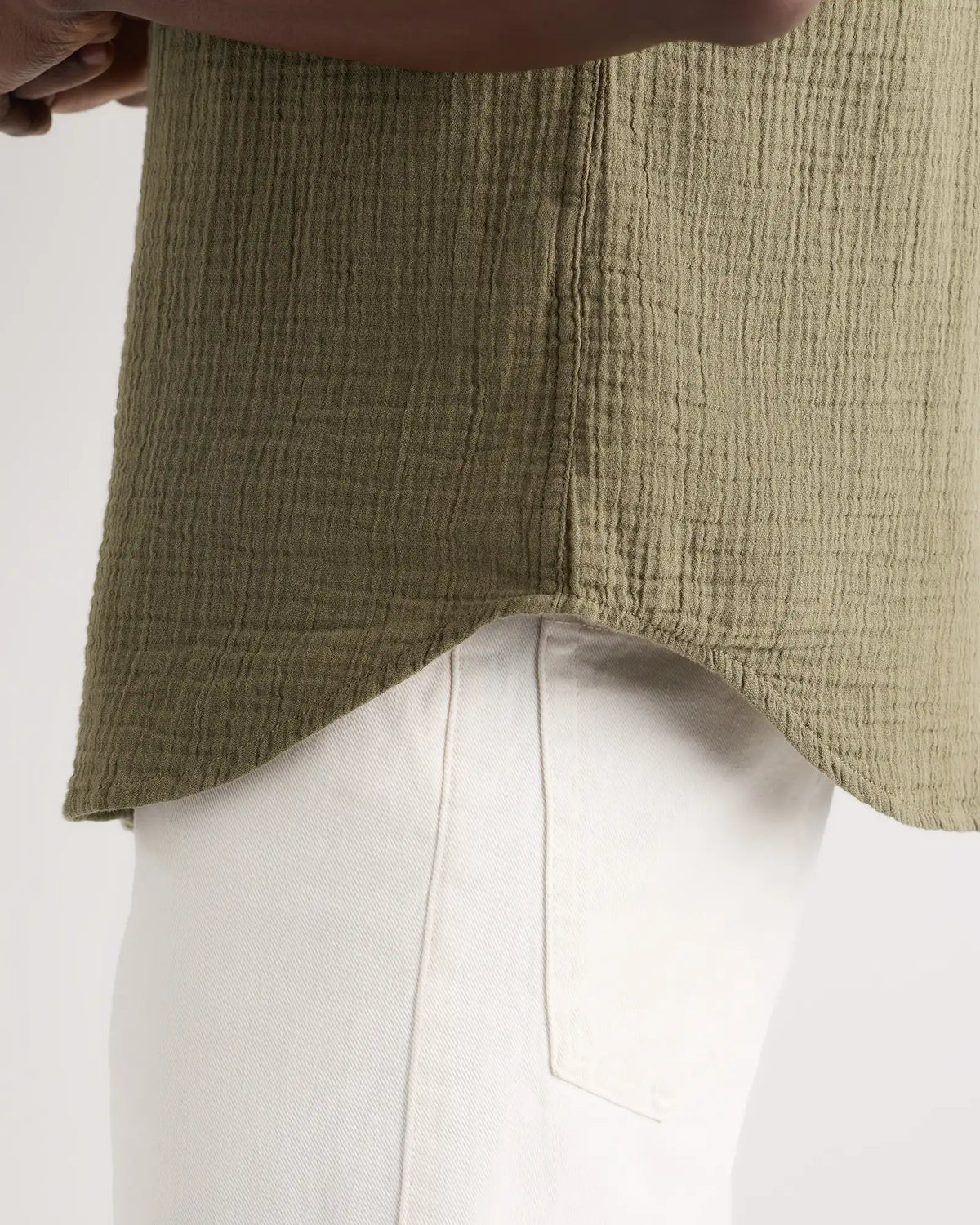 100% Organic Cotton Gauze Short Sleeve Shirt