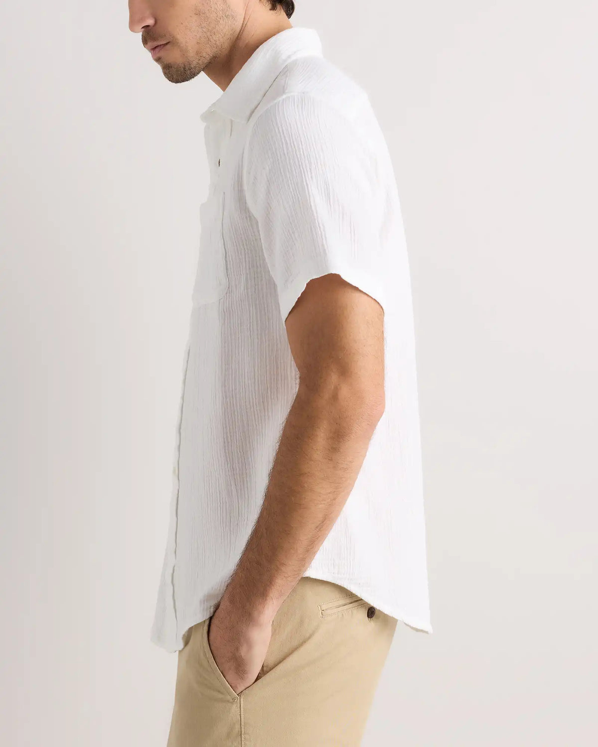 100% Organic Cotton Gauze Short Sleeve Shirt