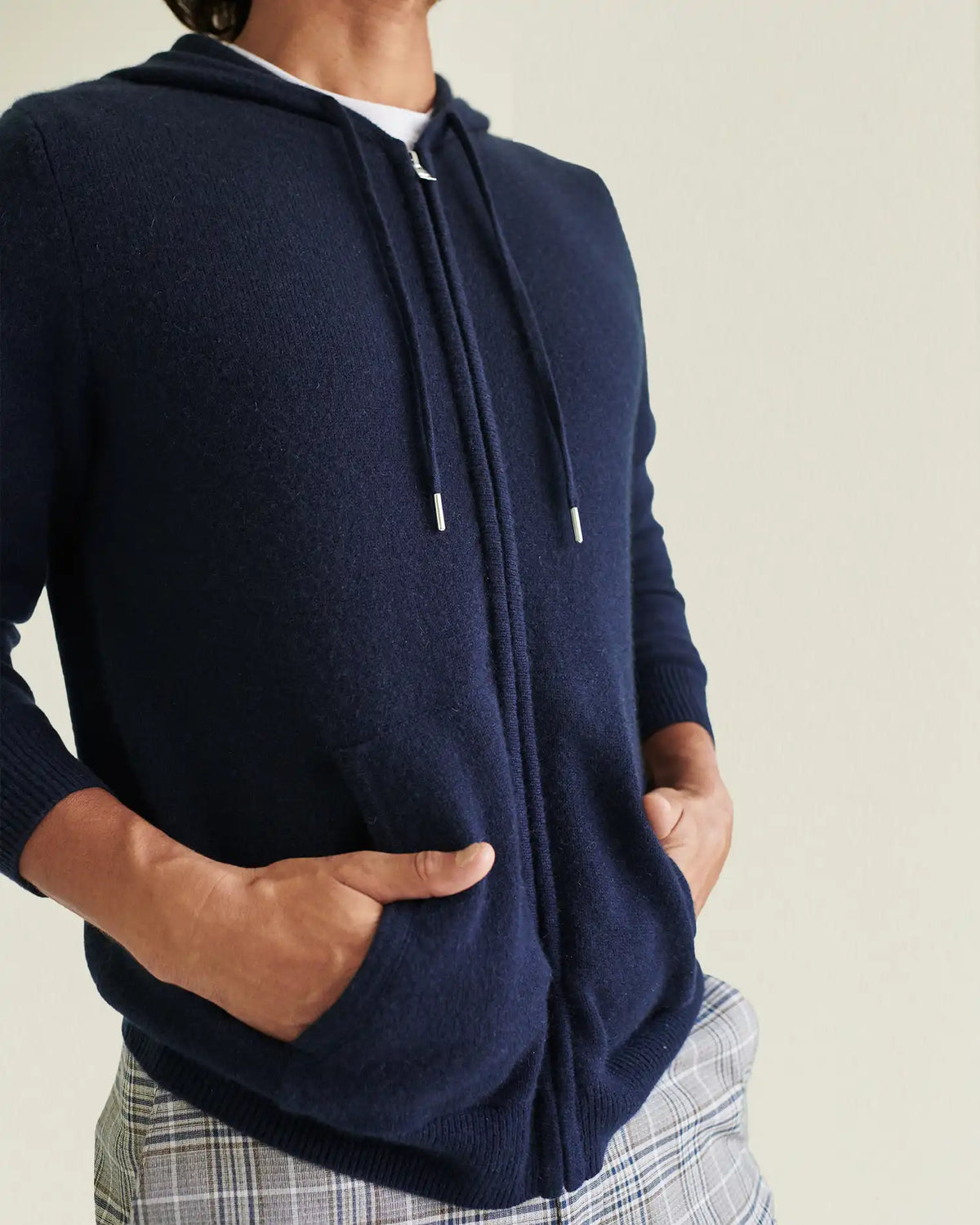 Mongolian Cashmere Full-Zip Hoodie