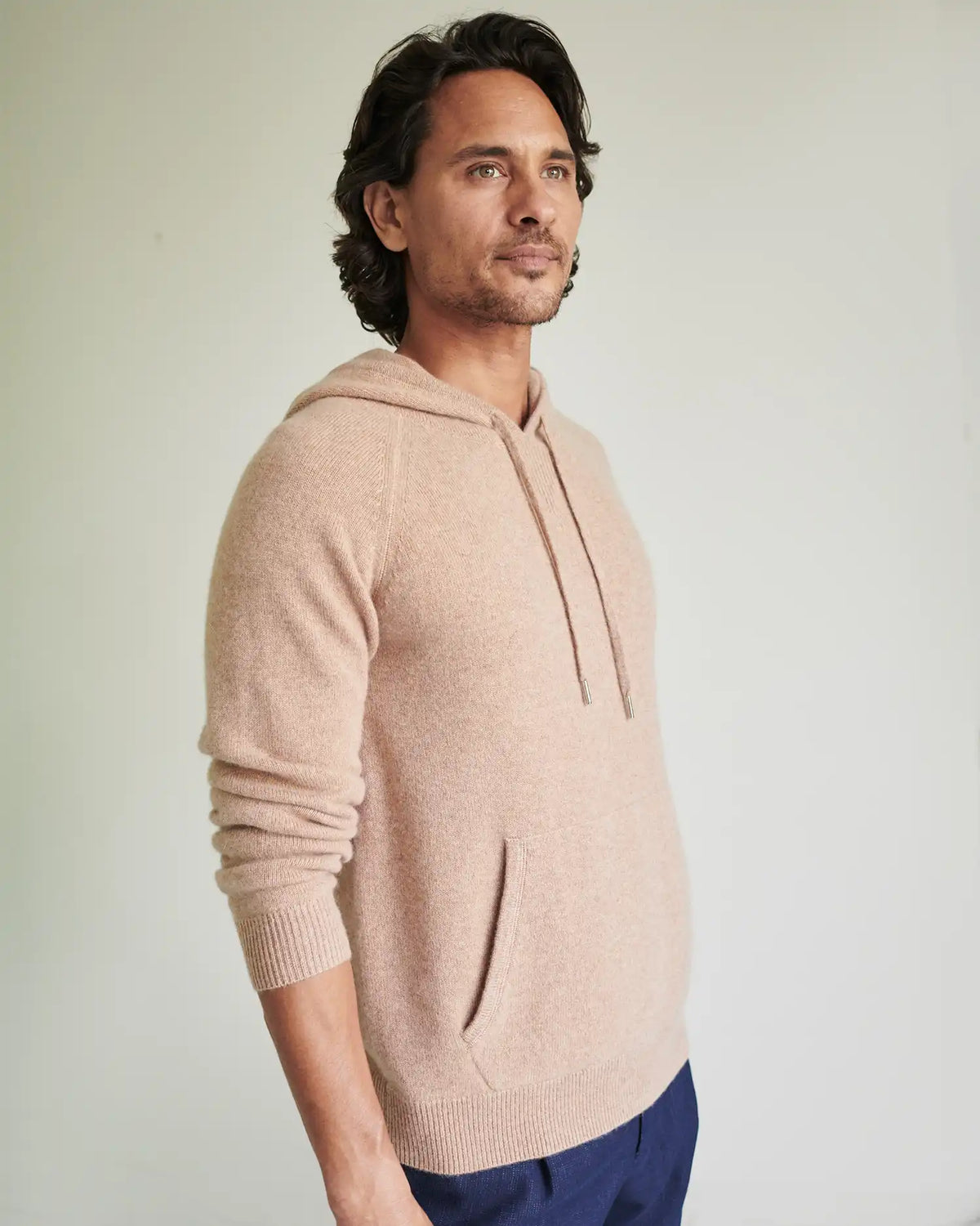 Mongolian Cashmere Pullover Hoodie
