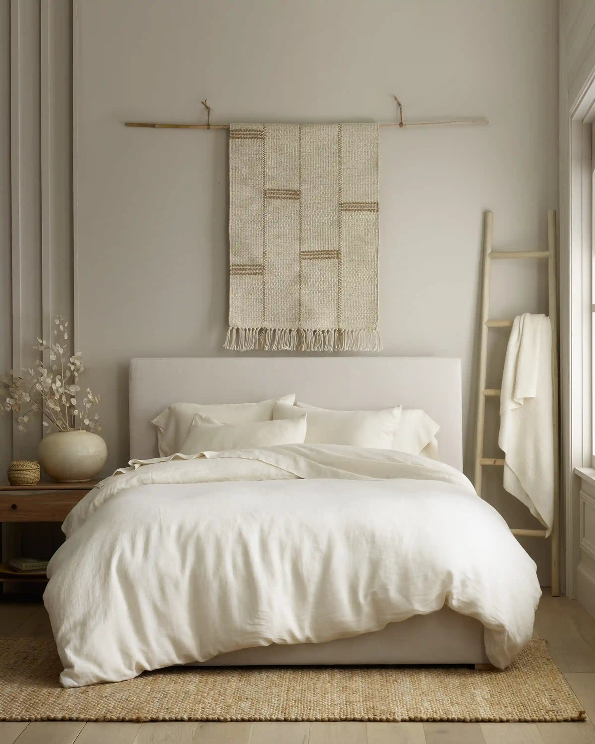 European Linen Stripe Deluxe Bedding Bundle