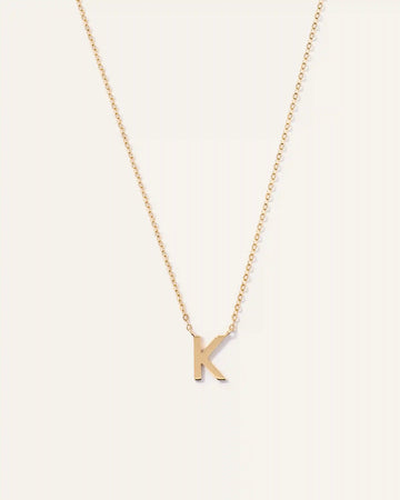 14K Gold Letter Necklace