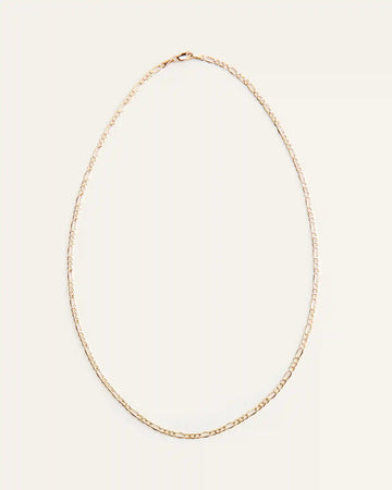 10K Gold Figaro Chain Necklace