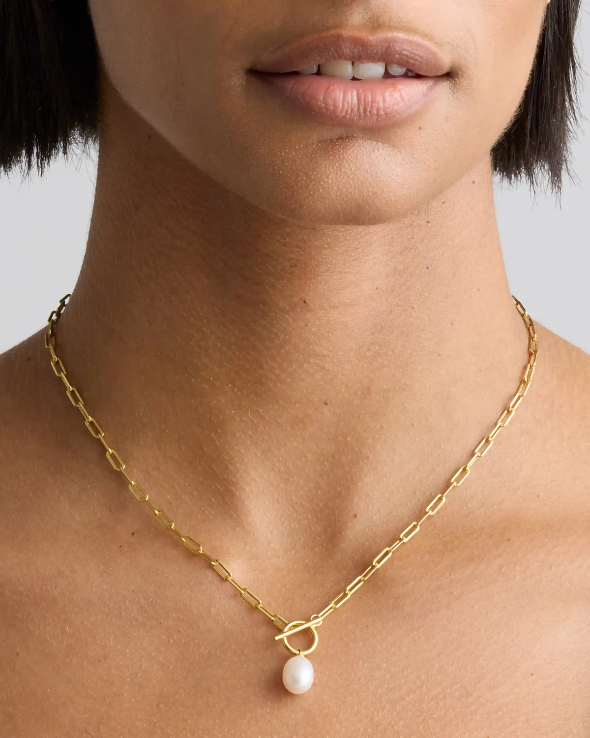 Freshwater Cultured Pearl Toggle Necklace