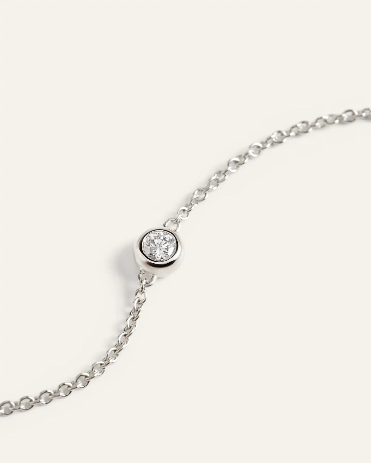 14K Gold Diamond Bezel Station Necklace