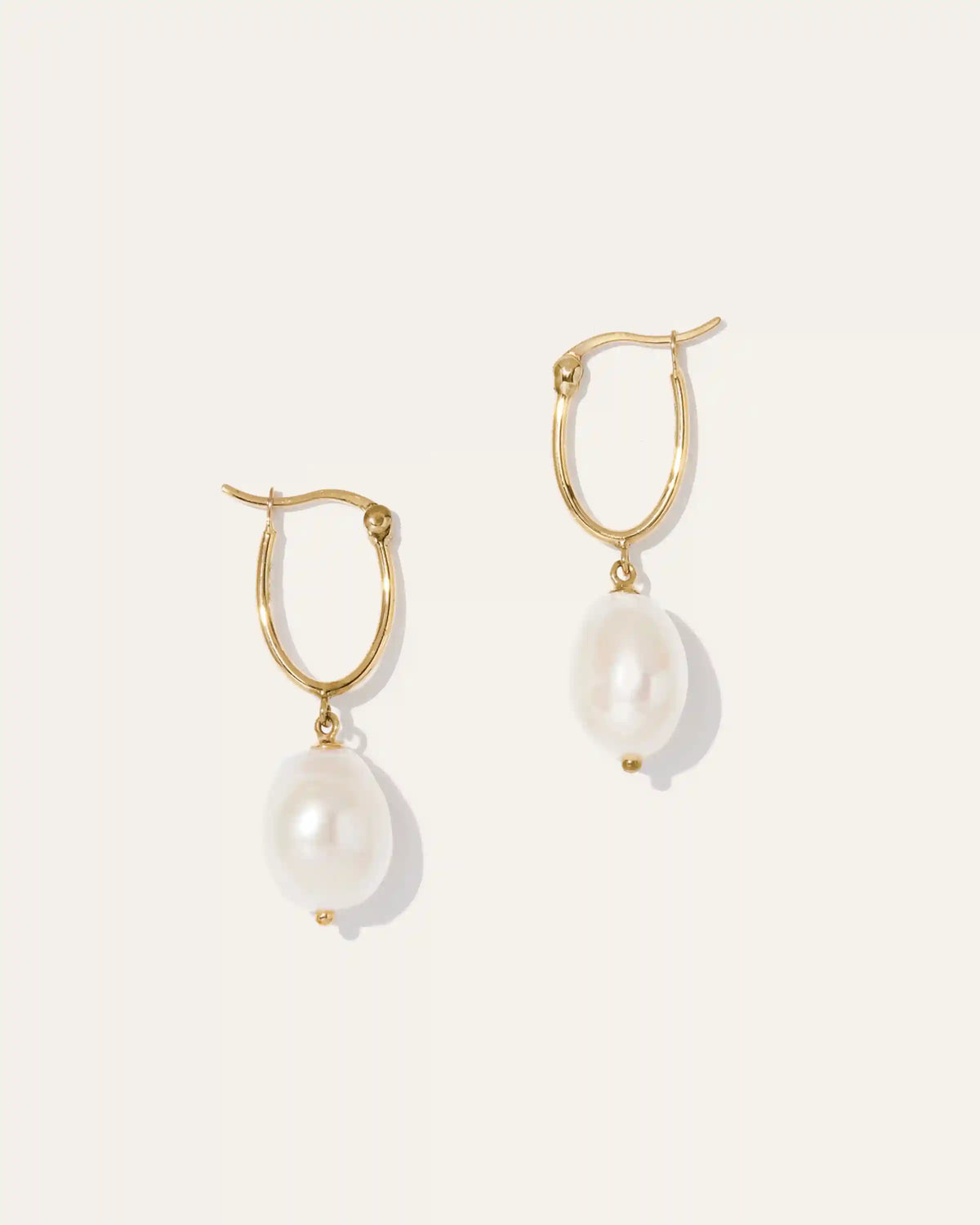 Freshwater Cultured Pearl Hoops
