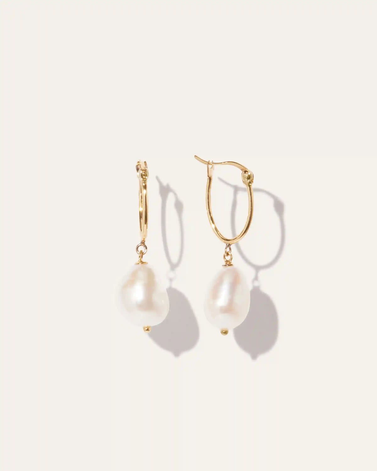 Freshwater Cultured Pearl Hoops