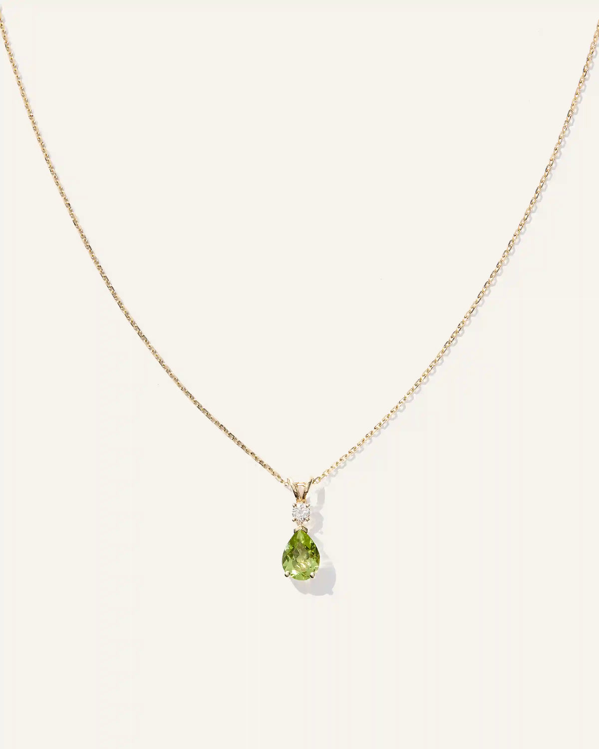 14K Gold Diamond & Semi-Precious Gemstone Drop Necklace