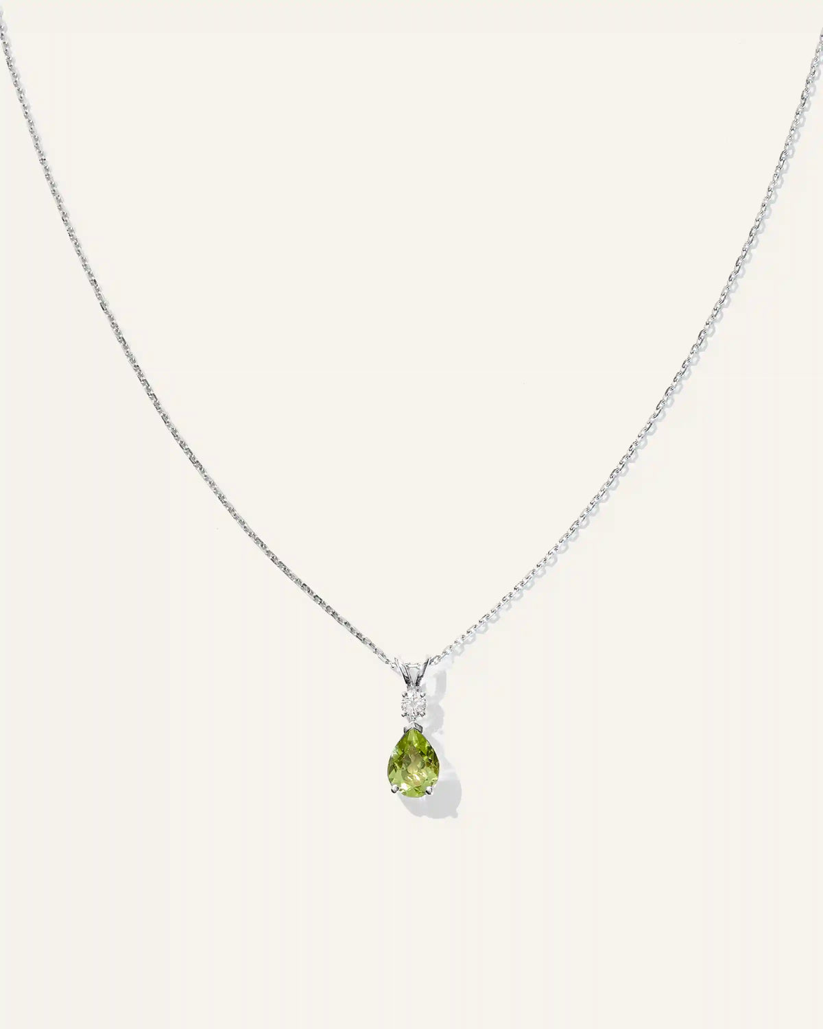 14K Gold Diamond & Semi-Precious Gemstone Drop Necklace