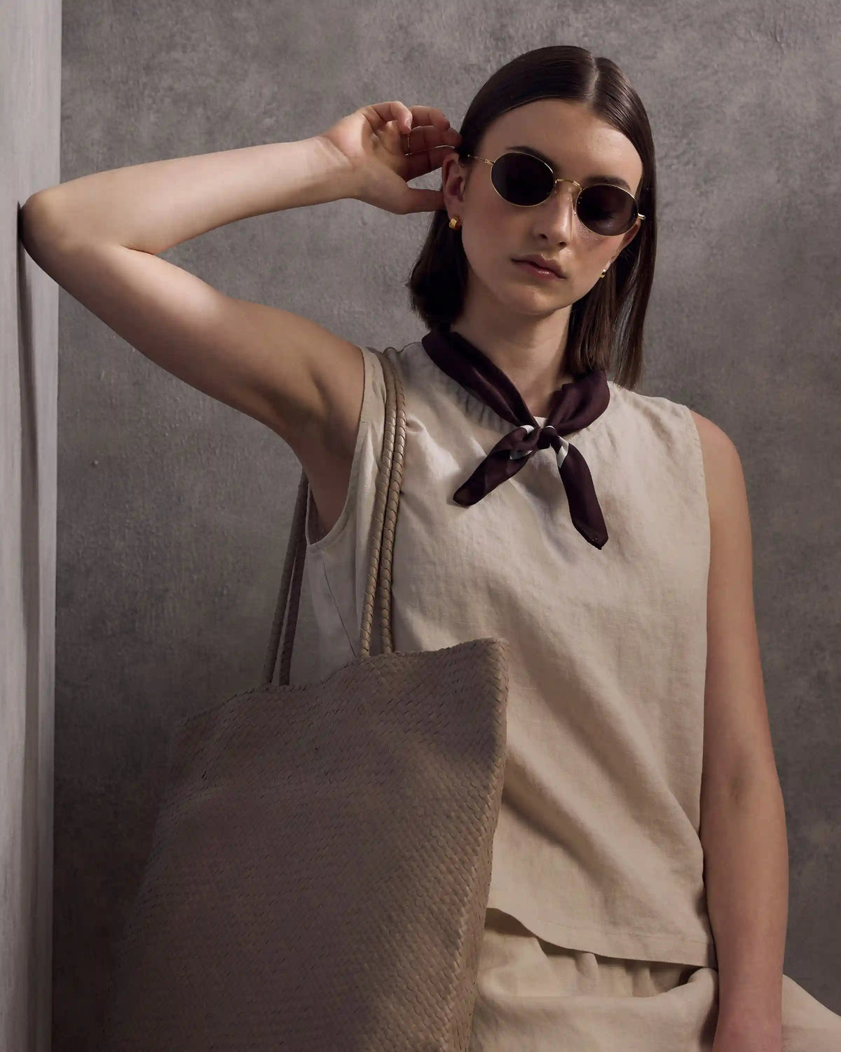 100% European Linen Tank