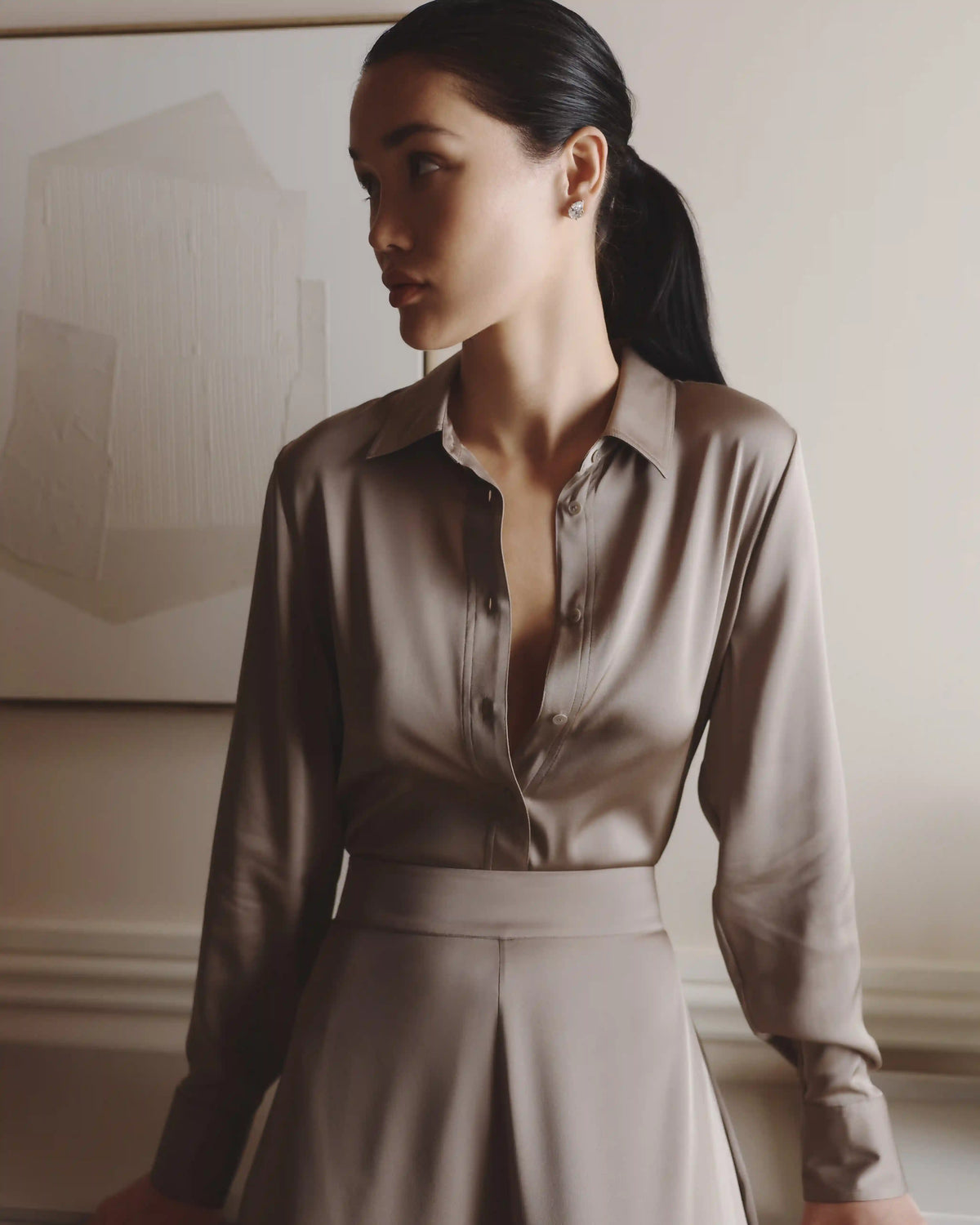 Washable Stretch Silk Blouse