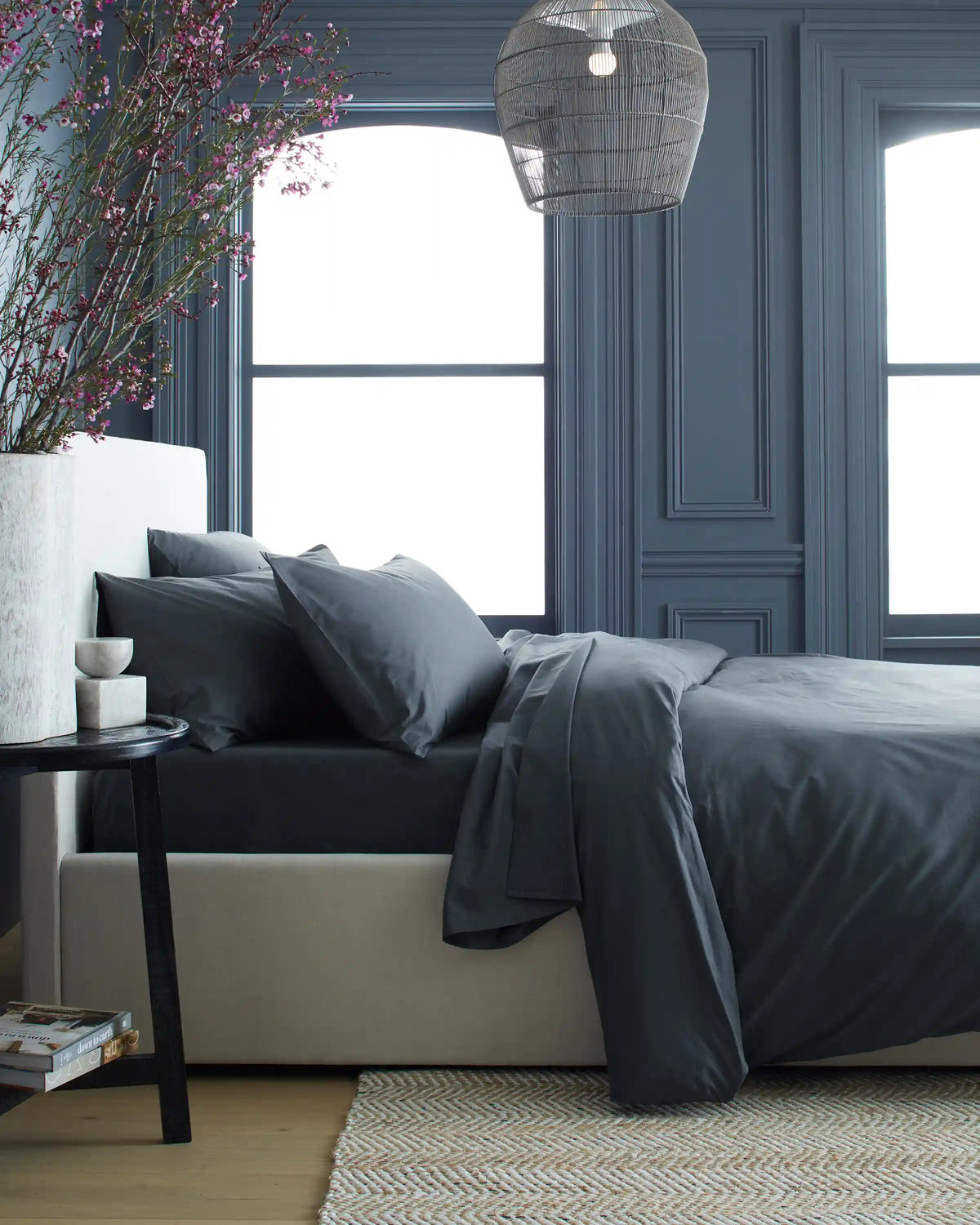 Organic Crisp Percale Duvet Cover Set