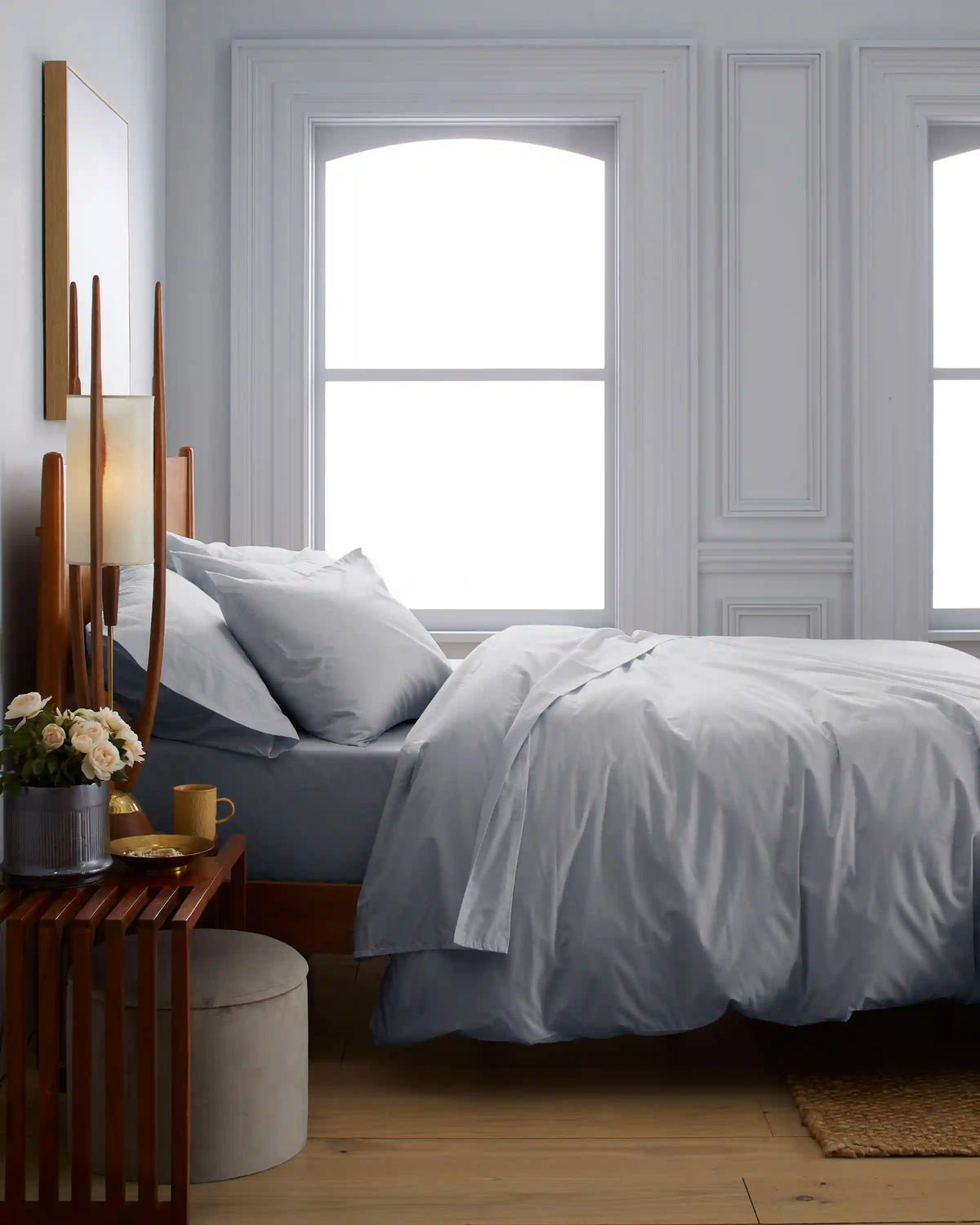 Organic Crisp Percale Fitted Sheet Set