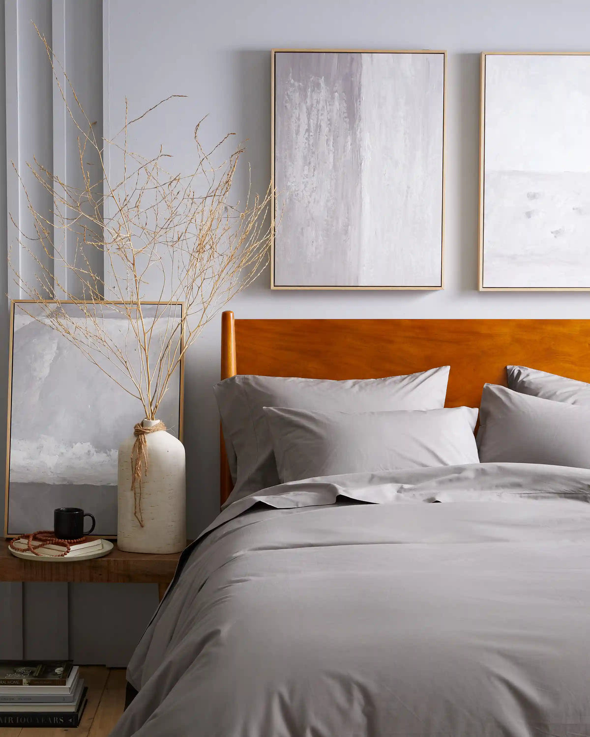 Organic Crisp Percale Duvet Cover Set
