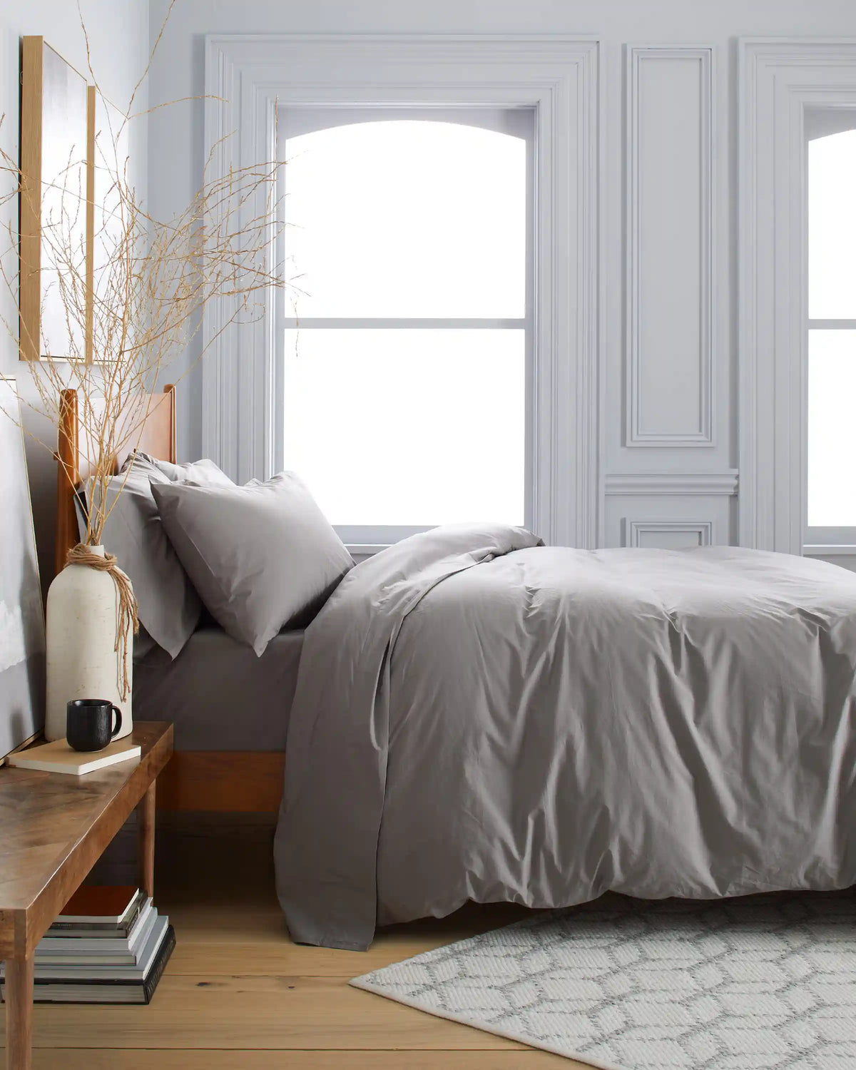 Organic Crisp Percale Sham Set