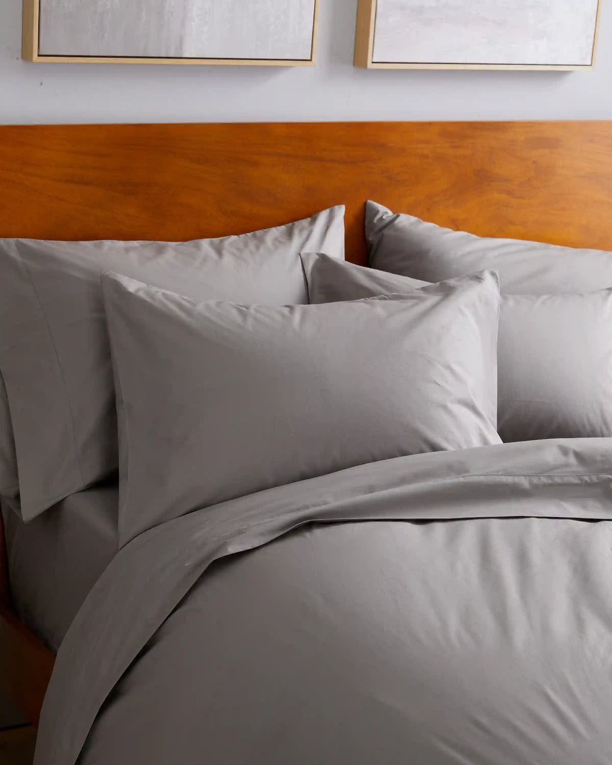 Organic Crisp Percale Sham Set