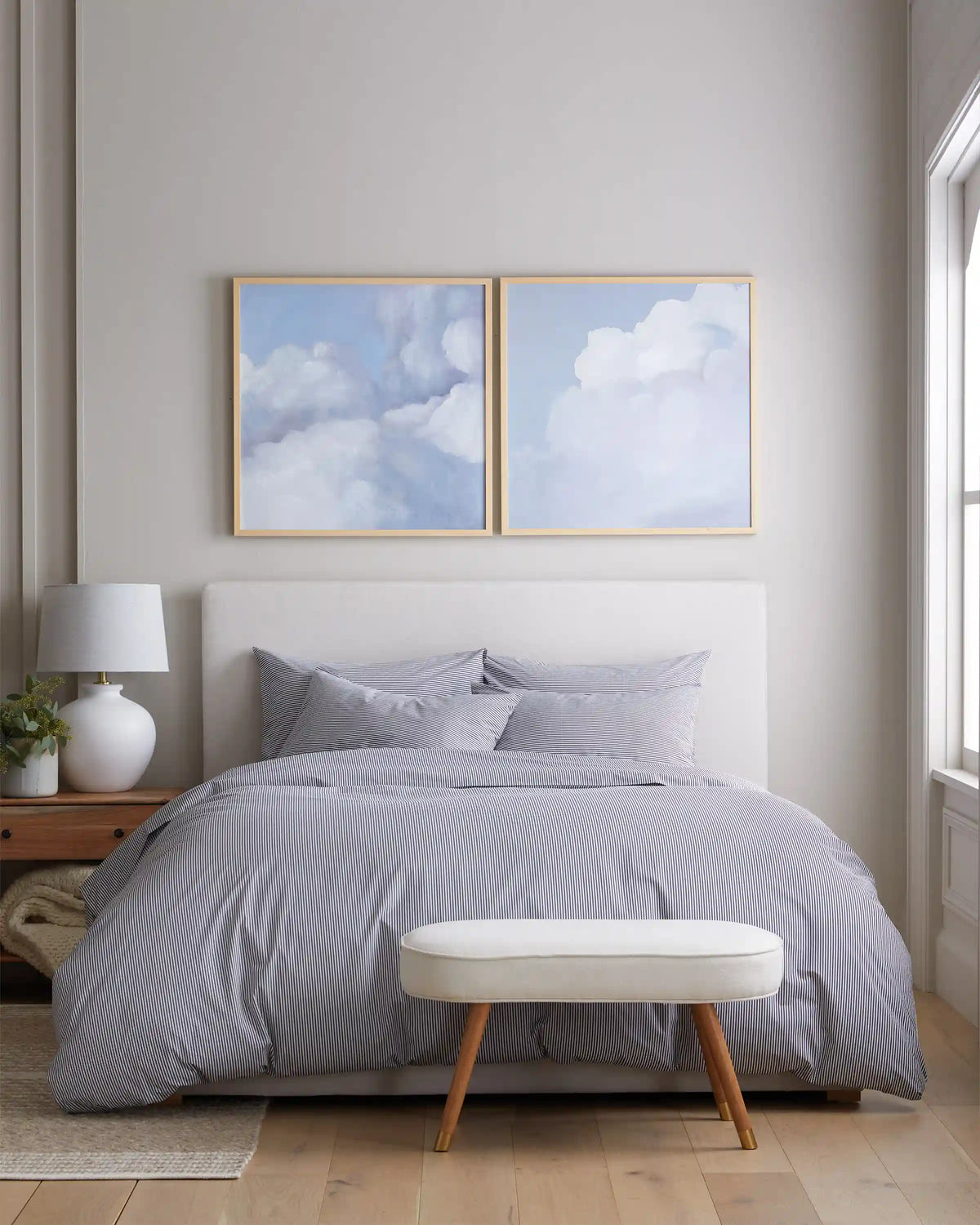Organic Crisp Percale Duvet Cover Set
