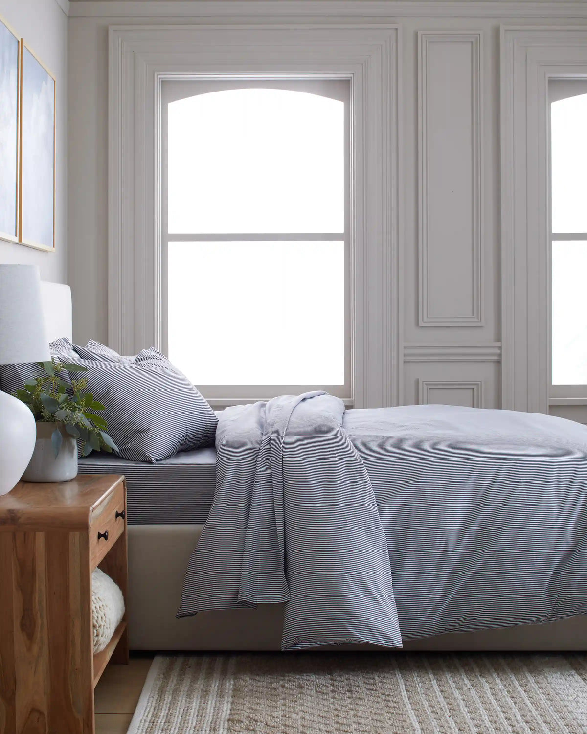 Organic Crisp Percale Duvet Cover Set