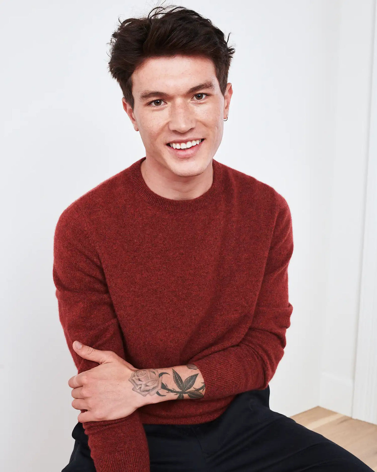 Mongolian Cashmere Crewneck Sweater