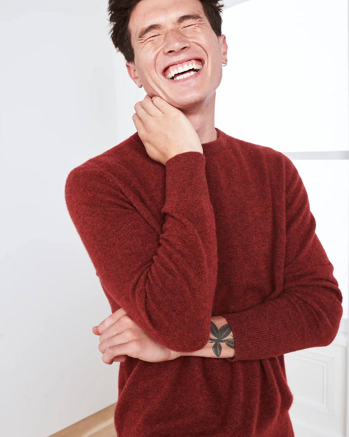 Mongolian Cashmere Crewneck Sweater