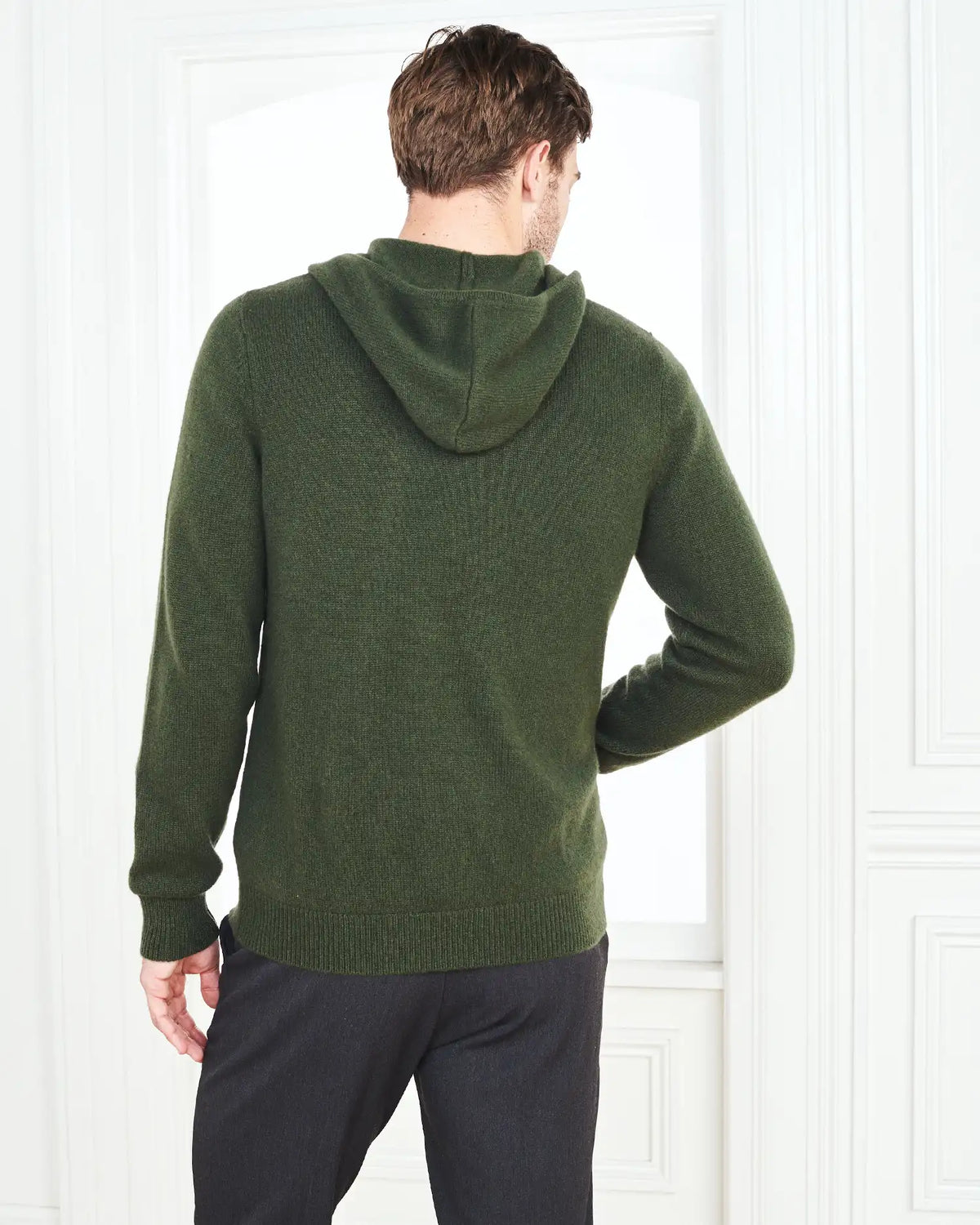 Mongolian Spring Cashmere Full-Zip Hoodie