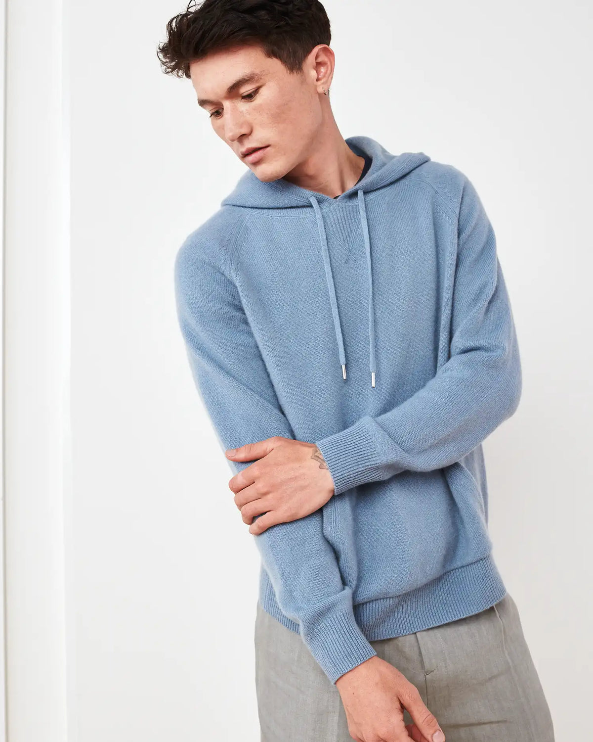 Mongolian Cashmere Pullover Hoodie