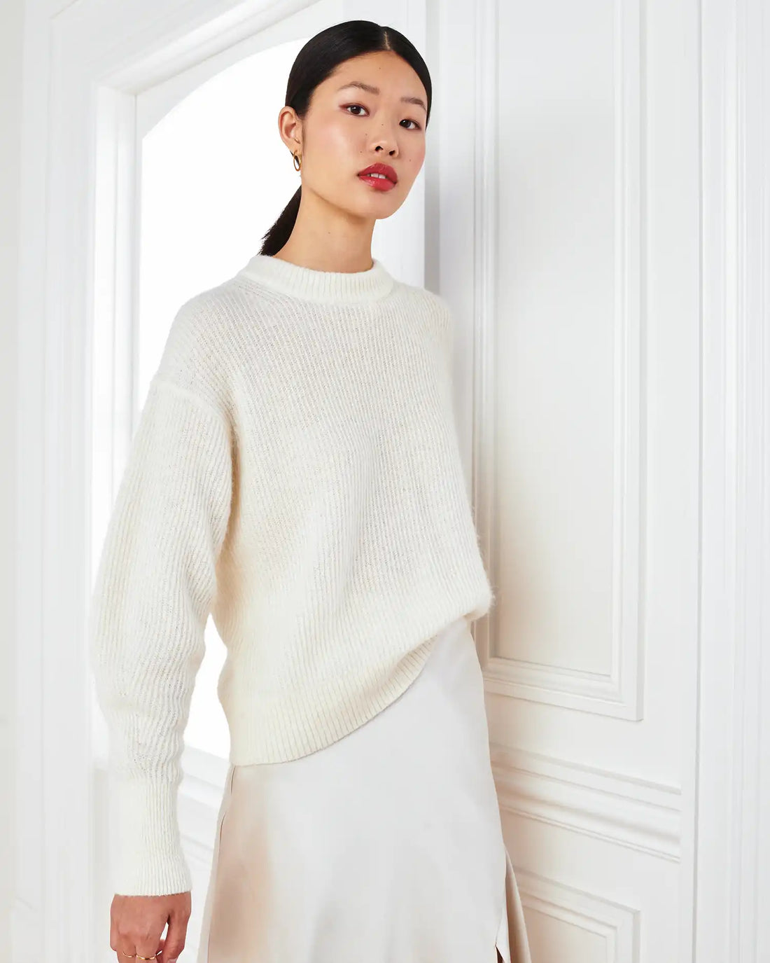 Baby Alpaca-Wool Crew