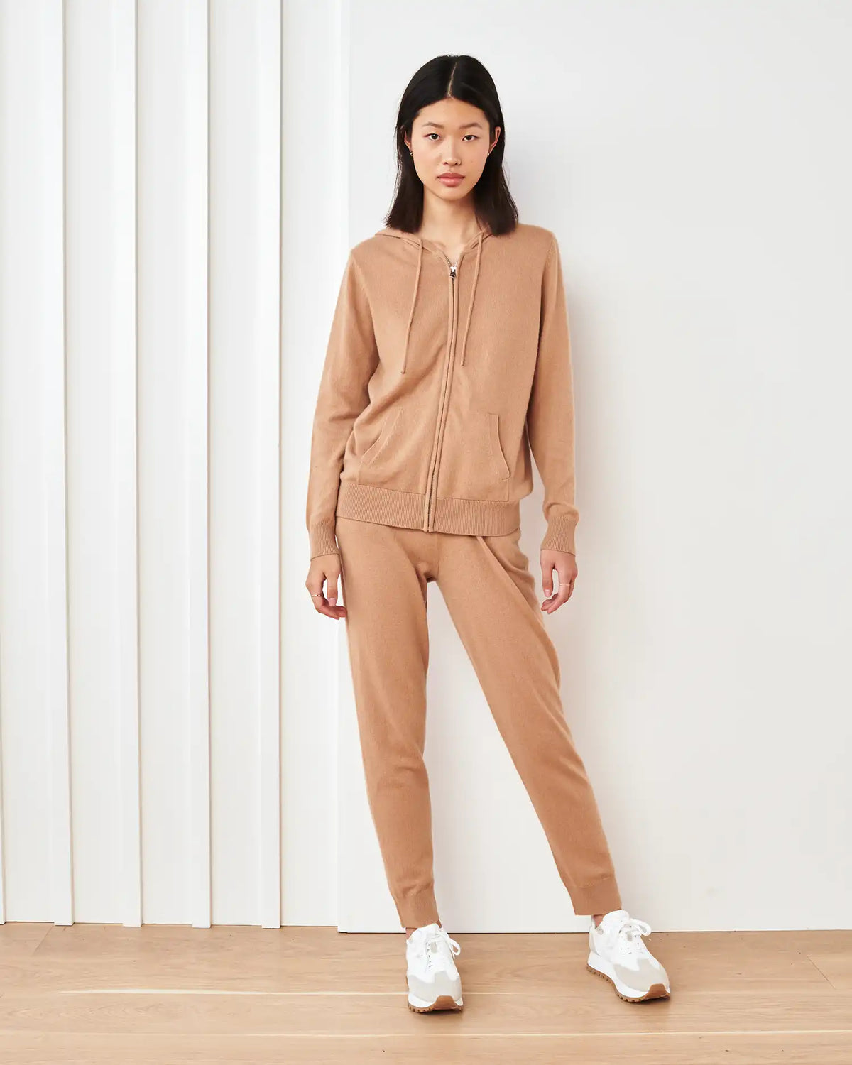 Mongolian Cashmere Full-Zip Hoodie