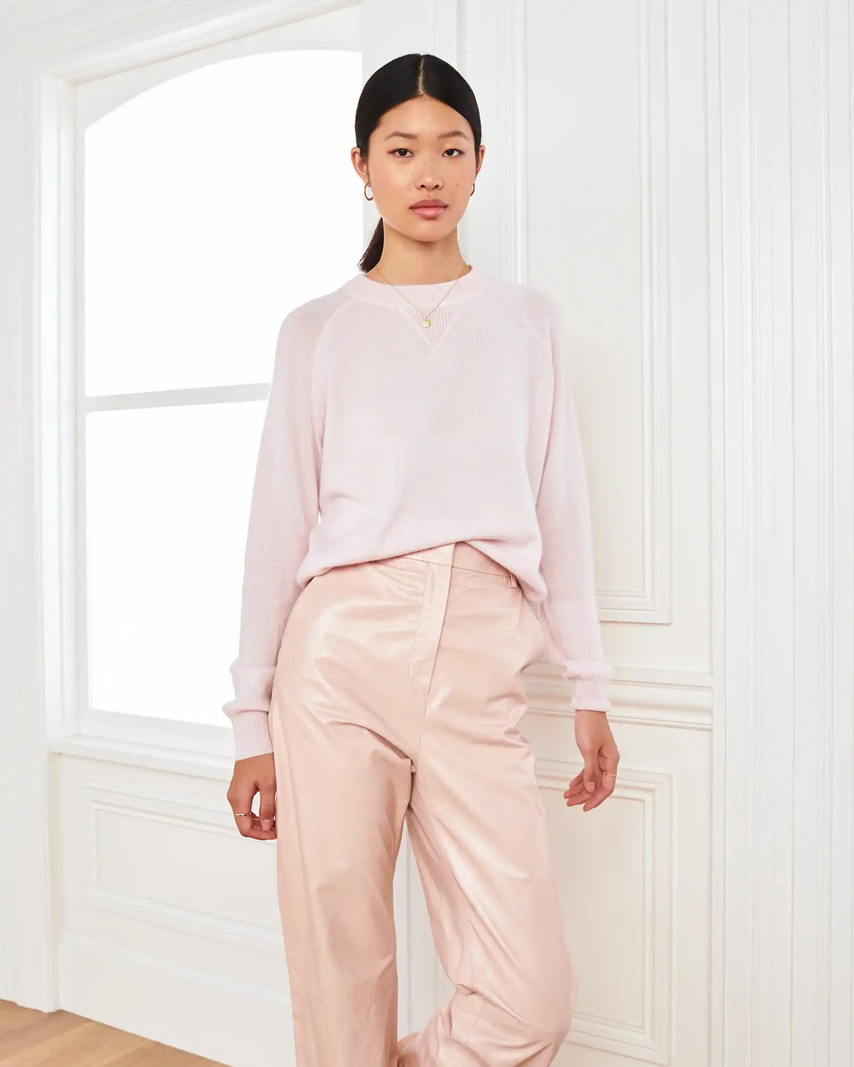 Mongolian Shrunken Cashmere Sweatshirt