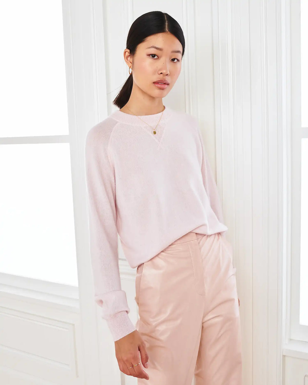 Mongolian Shrunken Cashmere Sweatshirt