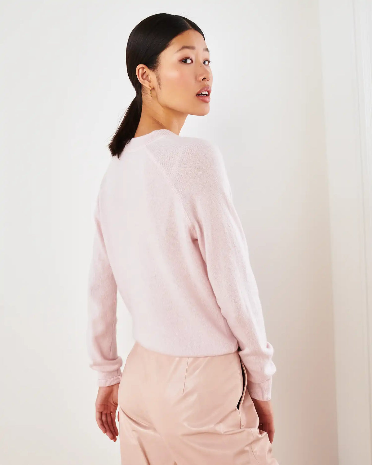 Mongolian Shrunken Cashmere Sweatshirt