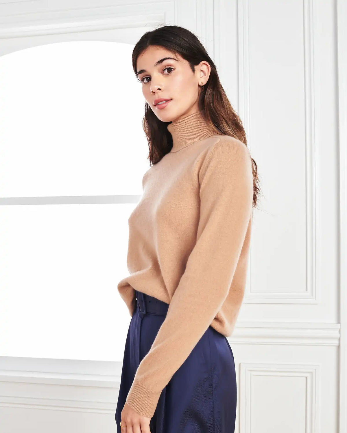 Mongolian Cashmere Turtleneck Sweater