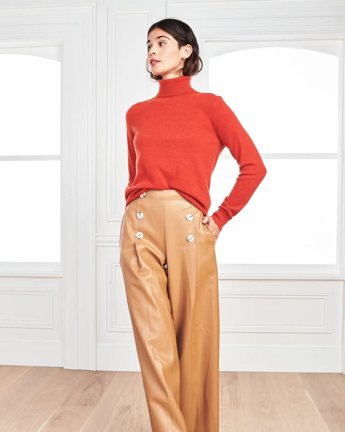 Mongolian Cashmere Turtleneck Sweater