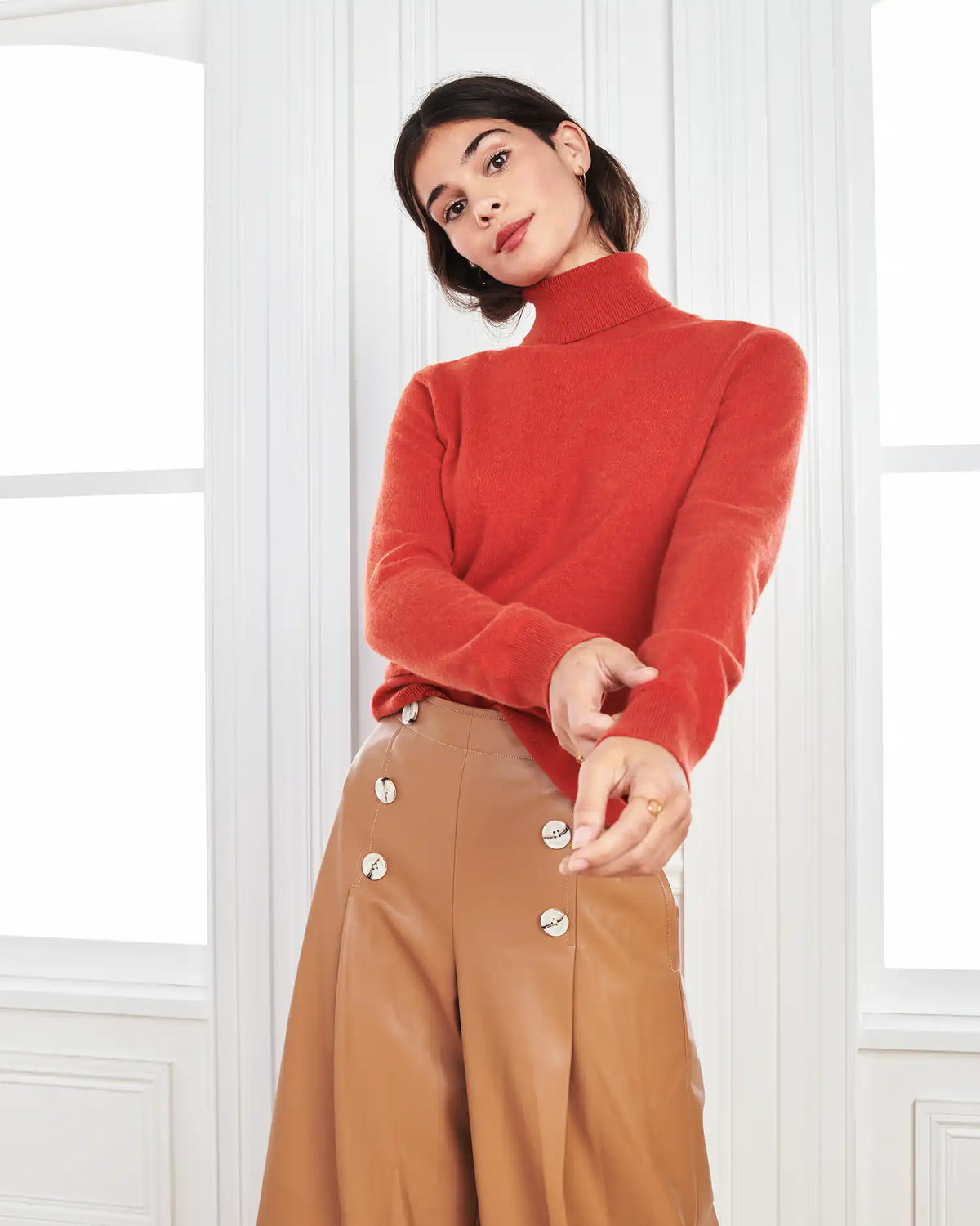 Mongolian Cashmere Turtleneck Sweater